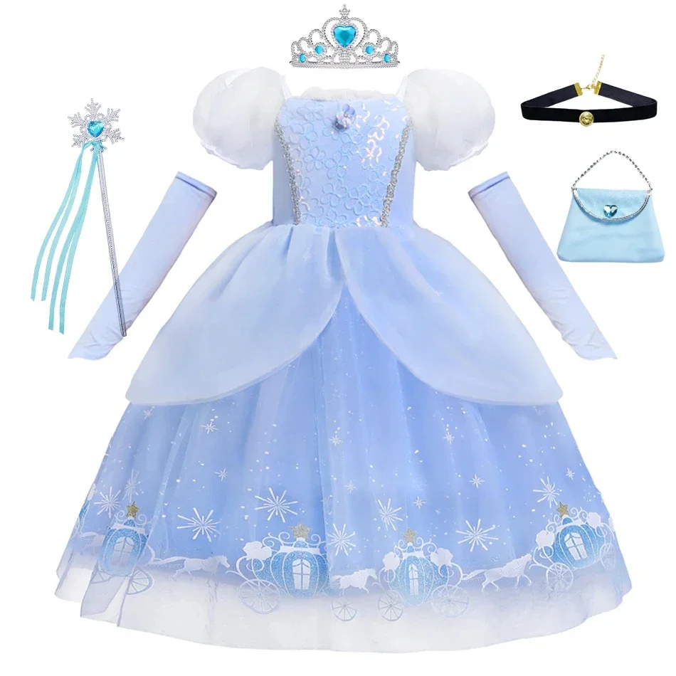 Summer Dresses Yours Clothing - فستان سندريلا الأميرة التنكري للفتيات والأطفال