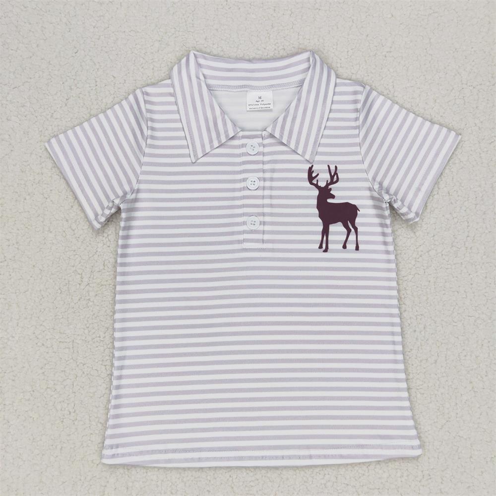 Summer Clothing Toddler - تي شيرت بزر طية صدر للأطفال