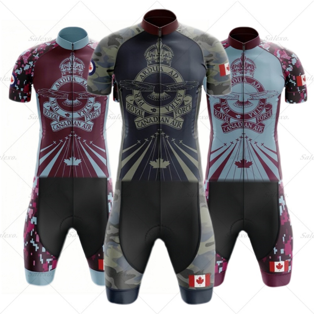 Summer Clothing Canada - كندا كامو Skinsuit الرجال الترياتلون فريق