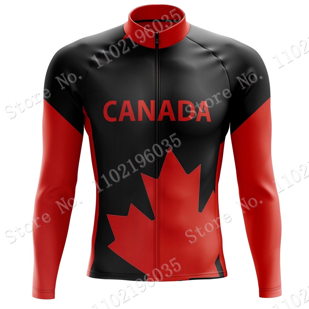 Summer Clothing Canada - 2023 كندا الوطنية الدراجات جيرسي طويلة