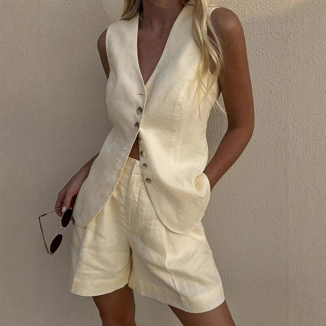 Summer Linen Clothing For Women - طقم صيفي جديد من وولفيل: سترة