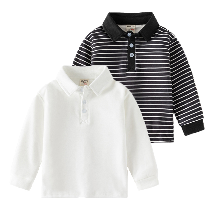 Summer Clothing Toddler - 2-6 Y الأطفال بلون قميص بولو