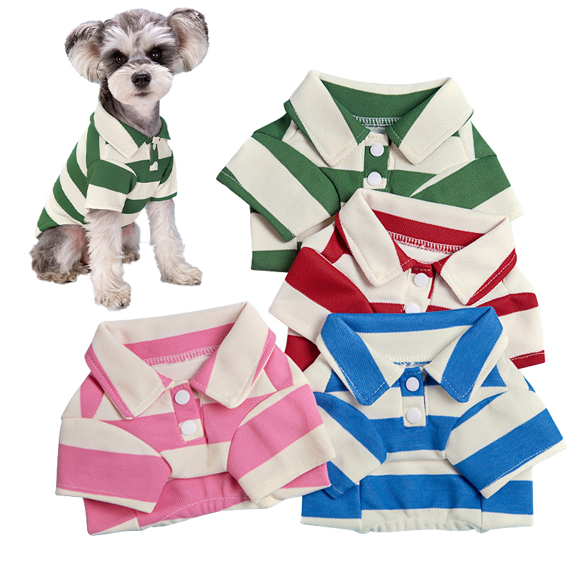 Summer Dog Clothing - قميص بولو للكلاب، ملابس صيفية للكلاب،