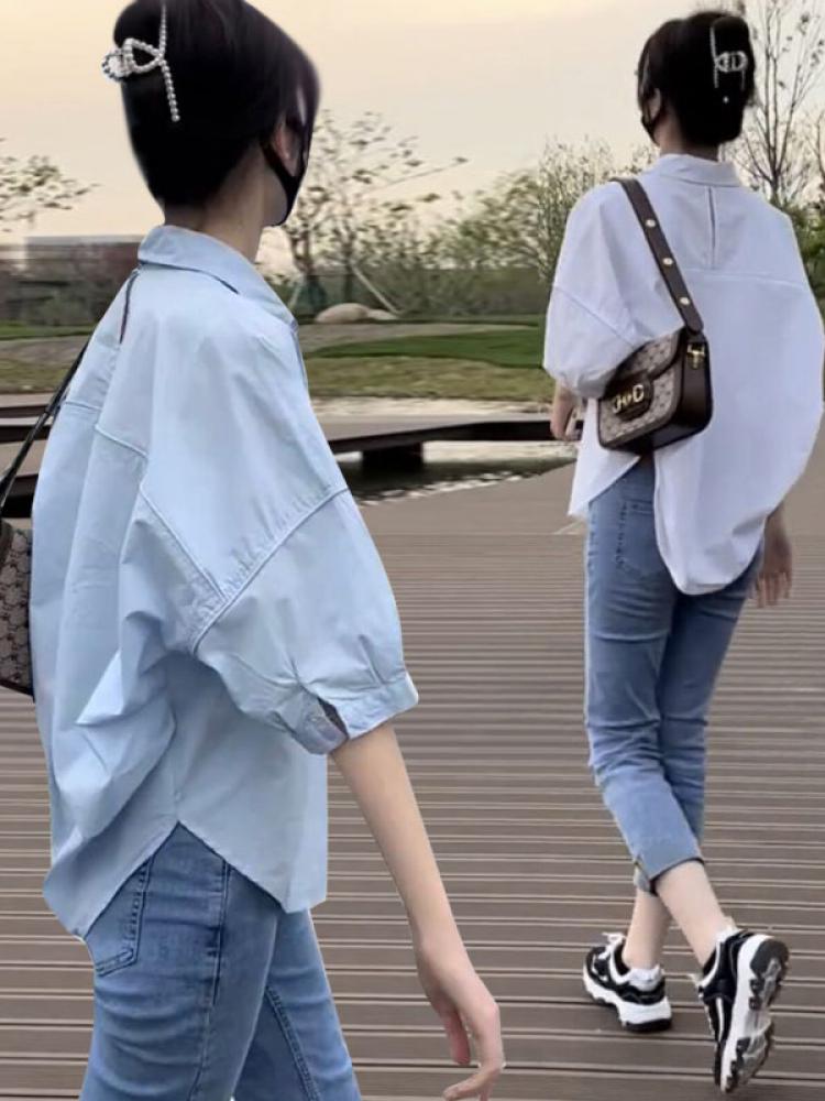 Summer Clothing Brands - قميص نسائي خفيف غير رسمي للحماية
