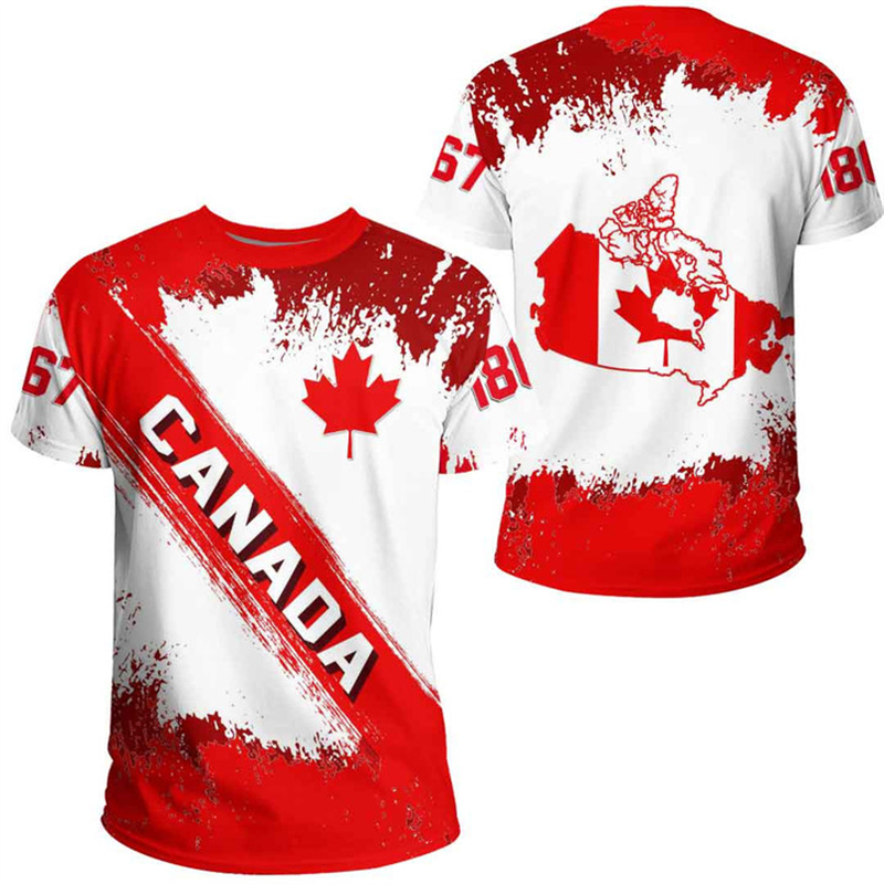 Summer Clothing Canada - تي شيرت مطبوع ثلاثي الأبعاد للرجال