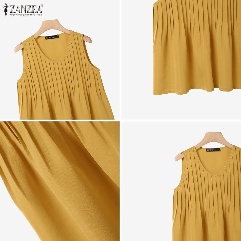 بلوزة نسائية صيفية فضفاضة بدون - مراجعة Summer Clothing Plus Size وسعره