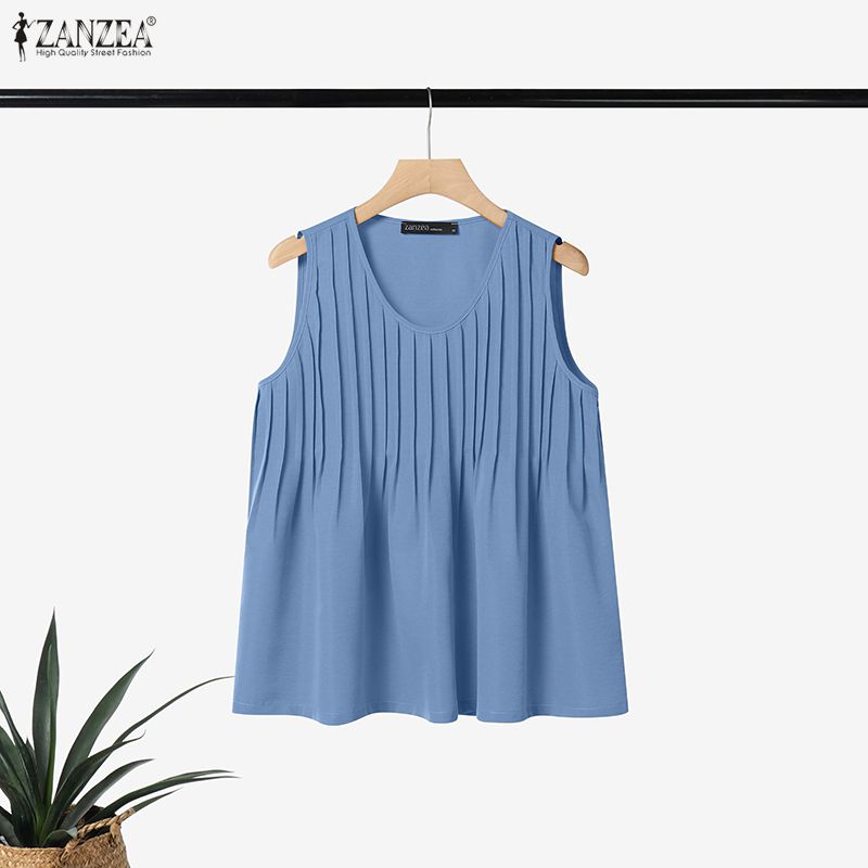 بلوزة نسائية صيفية فضفاضة بدون - مراجعة Summer Clothing Plus Size وسعره
