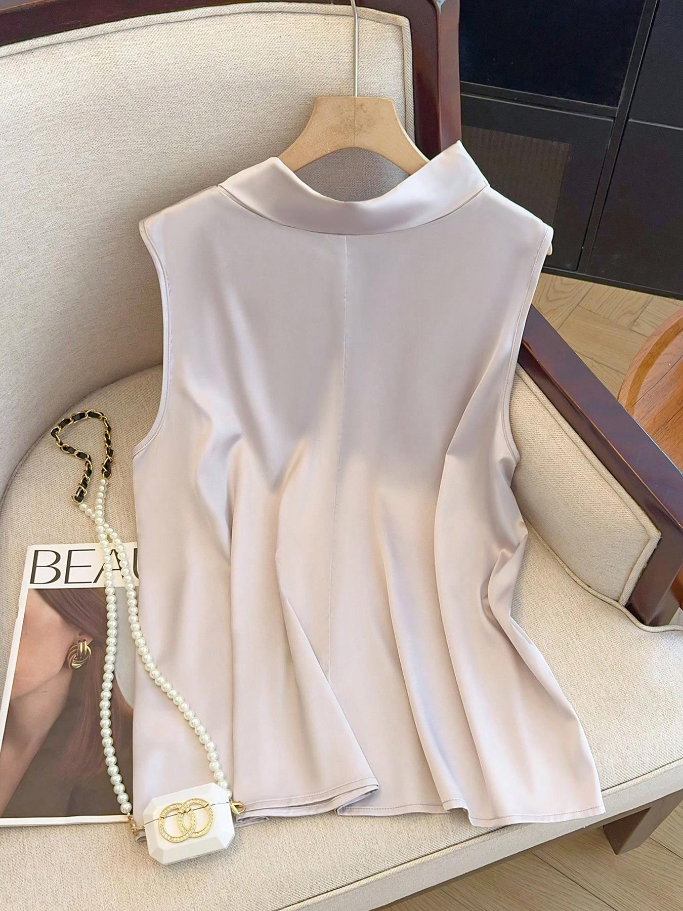 【مقاس كبير】 بلوزة بلون واحد مع - مراجعة Summer Clothing Plus Size وسعره