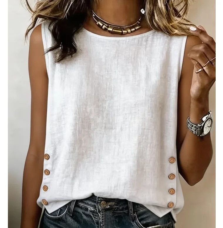 قميص أنيق وعصري للنساء، موديل  - مراجعة Summer Linen Clothing For Women وسعره