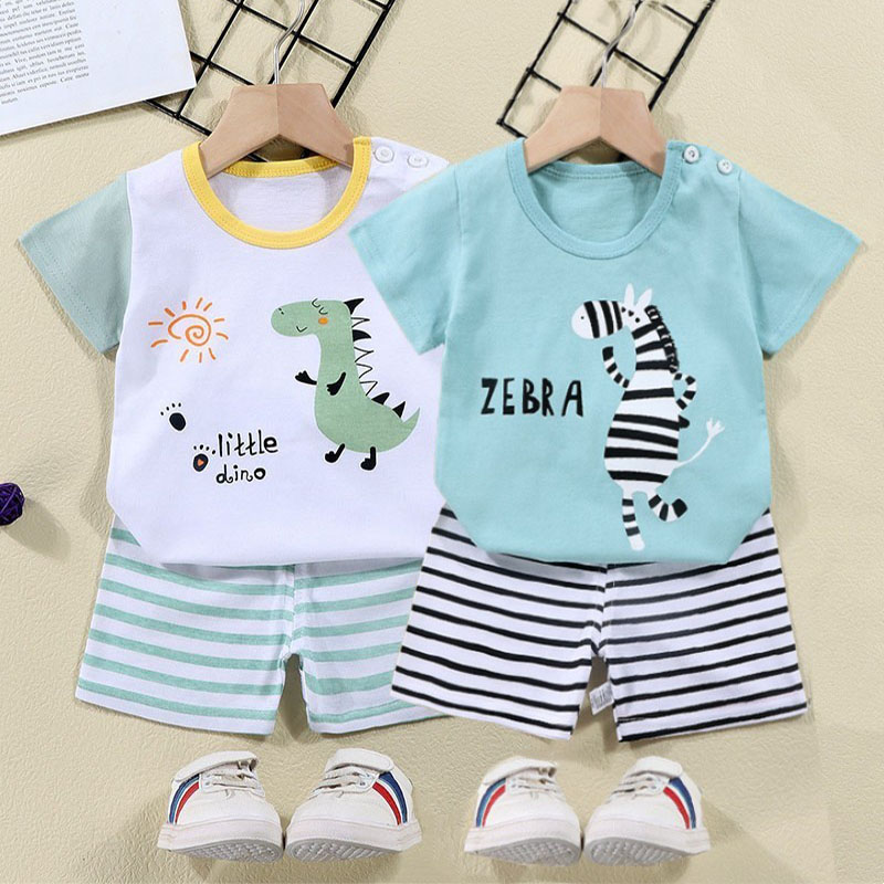 القطن تيز + السراويل 2 قطعة طق - مراجعة Summer Clothing Toddler وسعره