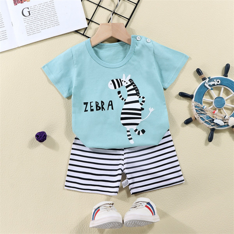 القطن تيز + السراويل 2 قطعة طق - مراجعة Summer Clothing Toddler وسعره