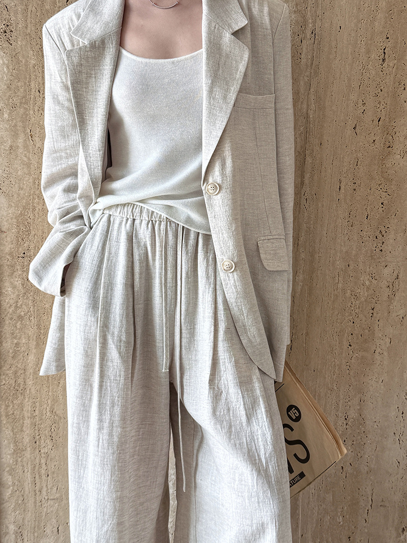 الخريف الراقية مادة الكتان الس - مراجعة Summer Linen Clothing For Women وسعره