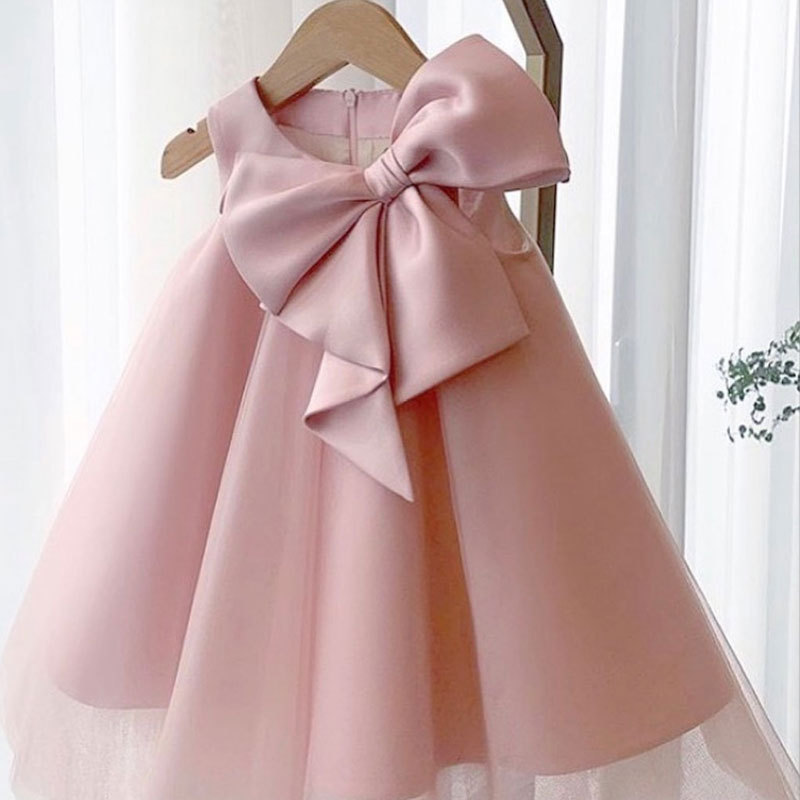فستان بناتي صيفي بفيونكة كبيرة - مراجعة Summer Clothing Toddler وسعره