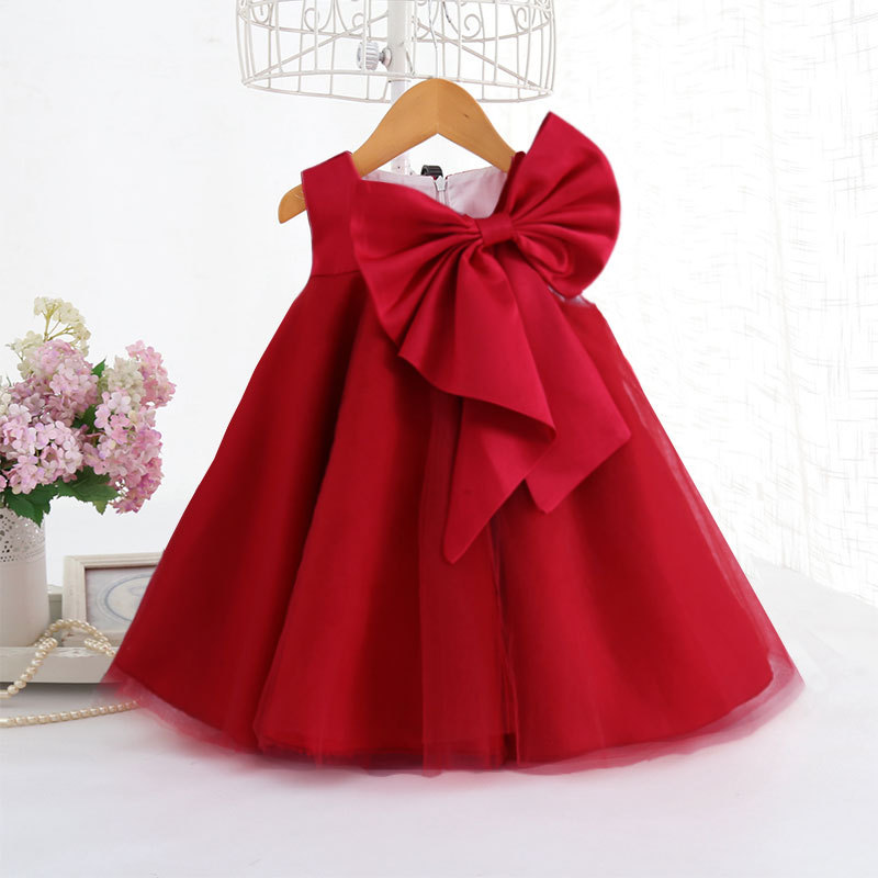فستان بناتي صيفي بفيونكة كبيرة - مراجعة Summer Clothing Toddler وسعره