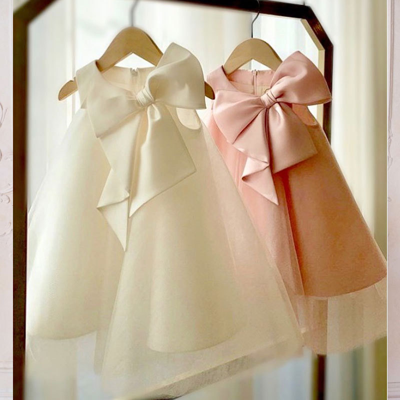 فستان بناتي صيفي بفيونكة كبيرة - مراجعة Summer Clothing Toddler وسعره