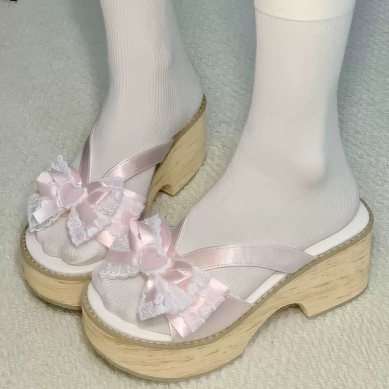 صنادل نسائية صيفية مريحة بكعب  - مراجعة Summer Japanese Clothing وسعره