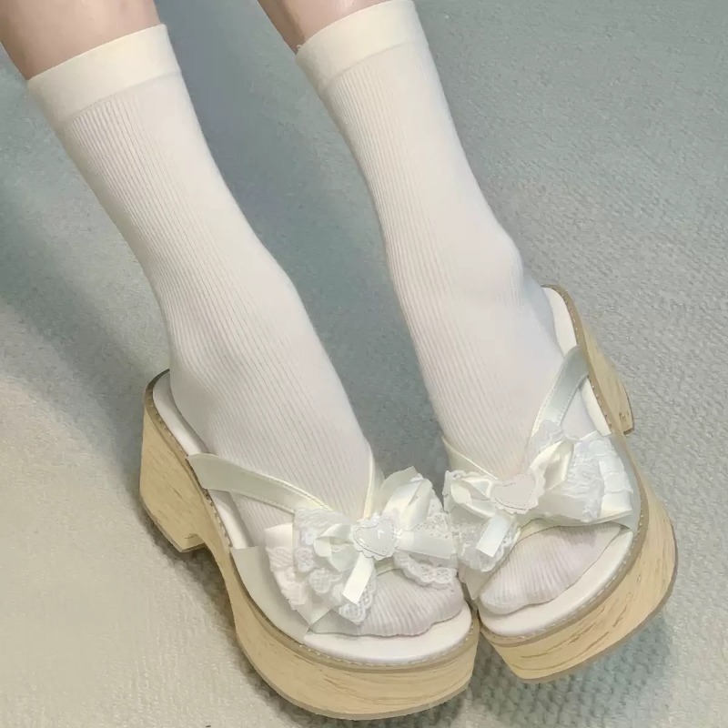 صنادل نسائية صيفية مريحة بكعب  - مراجعة Summer Japanese Clothing وسعره