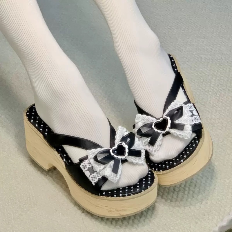 صنادل نسائية صيفية مريحة بكعب  - مراجعة Summer Japanese Clothing وسعره