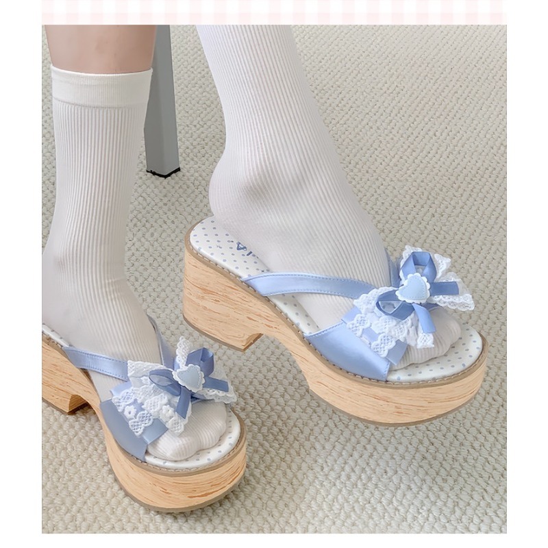 صنادل نسائية صيفية مريحة بكعب  - مراجعة Summer Japanese Clothing وسعره