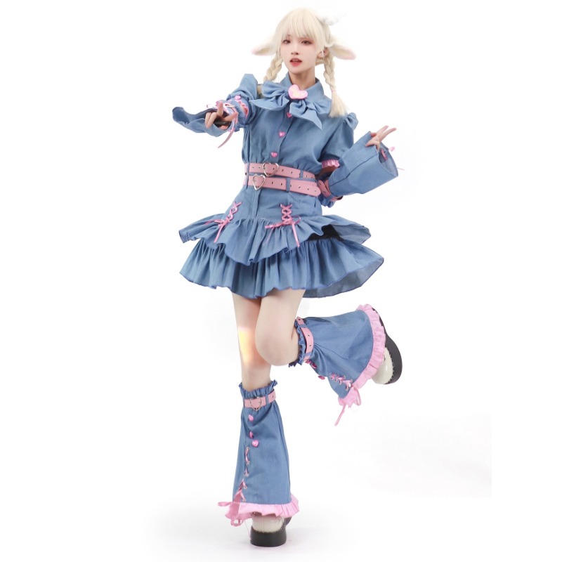 طقم تنورة جينز هاراجاكو للنساء - مراجعة Summer Japanese Clothing وسعره