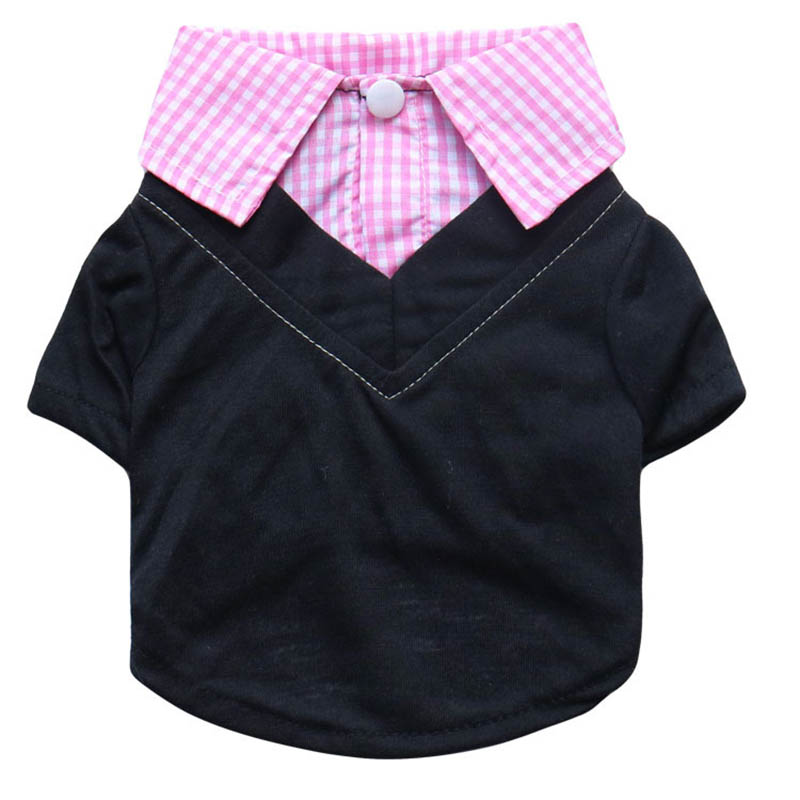 منقوشة الكلب قميص وهمية قطعتين - مراجعة Summer Dog Clothing وسعره
