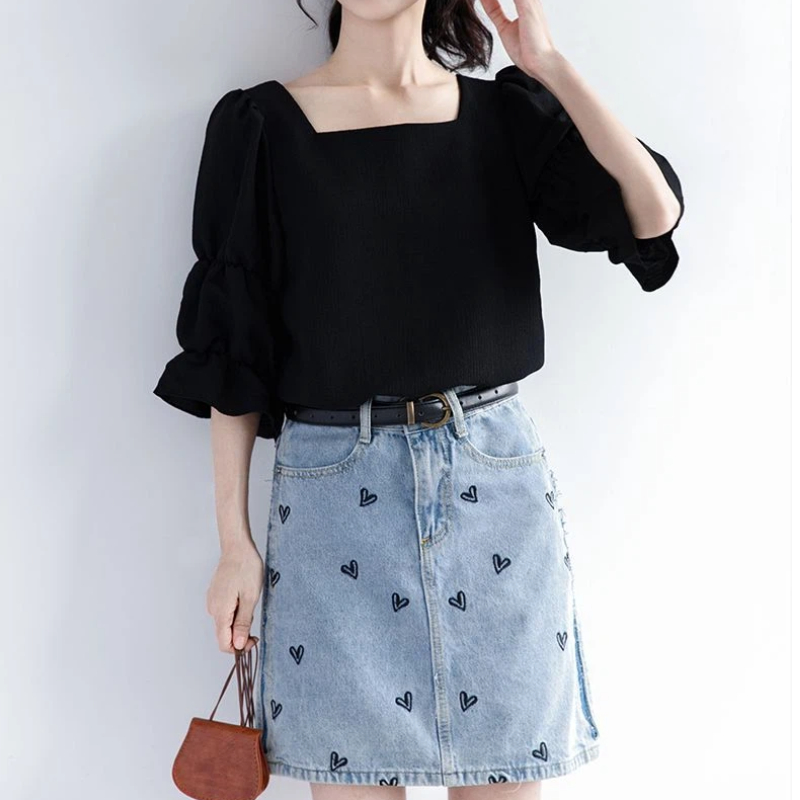 بلوزة نسائية كورية جديدة صيفية - مراجعة Summer Youth Clothing وسعره