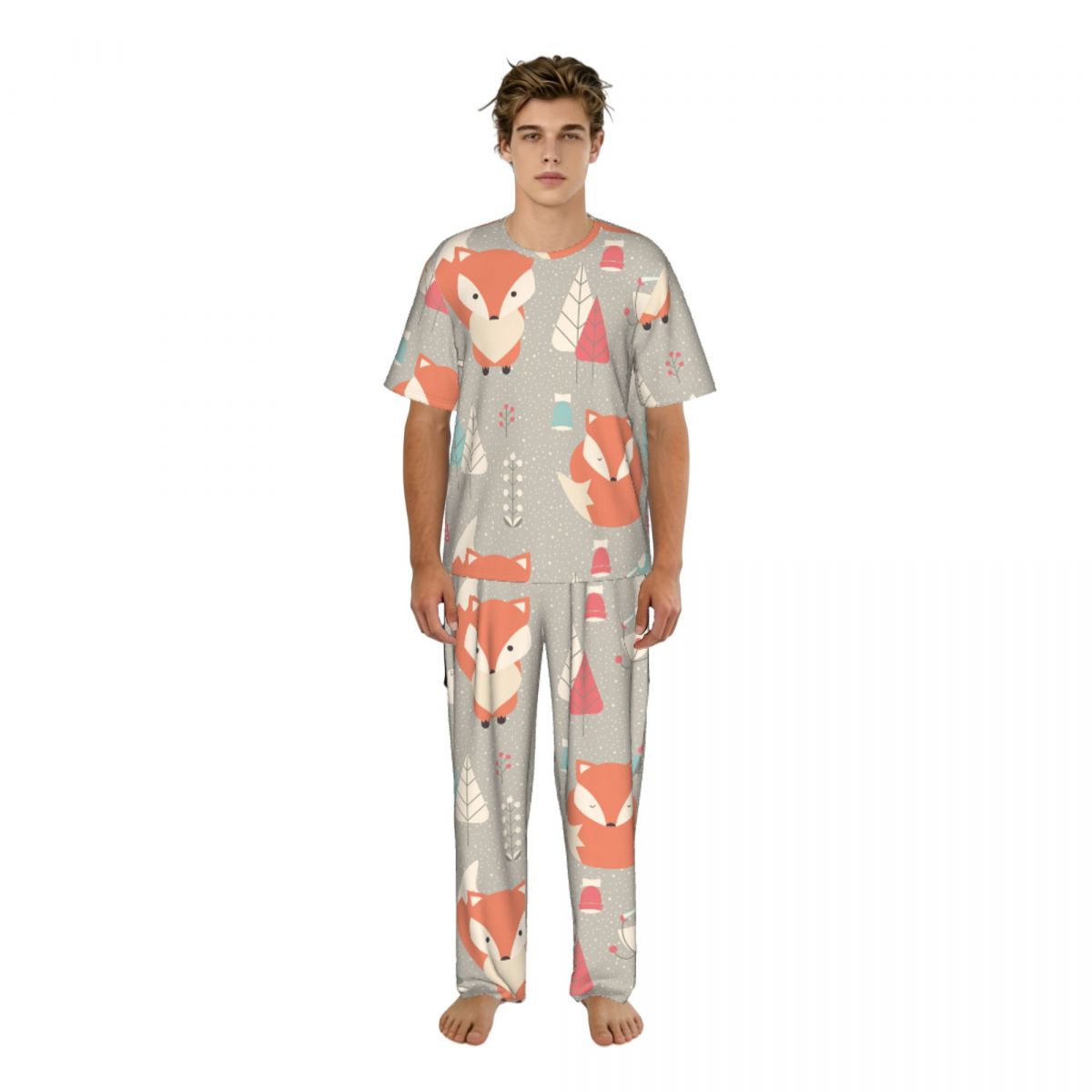 طقم بيجامة رجالي بأكمام قصيرة  - مراجعة Summer Clothing Patterns وسعره