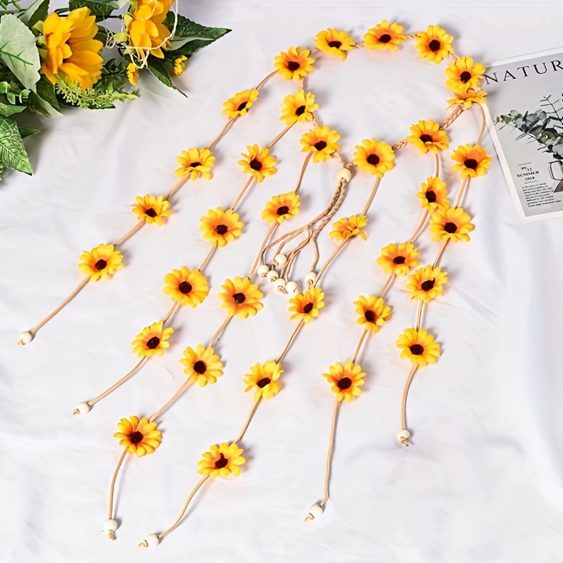 عصابة رأس على شكل زهرة هيبي، ت - مراجعة Summer Linen Clothing For Women وسعره