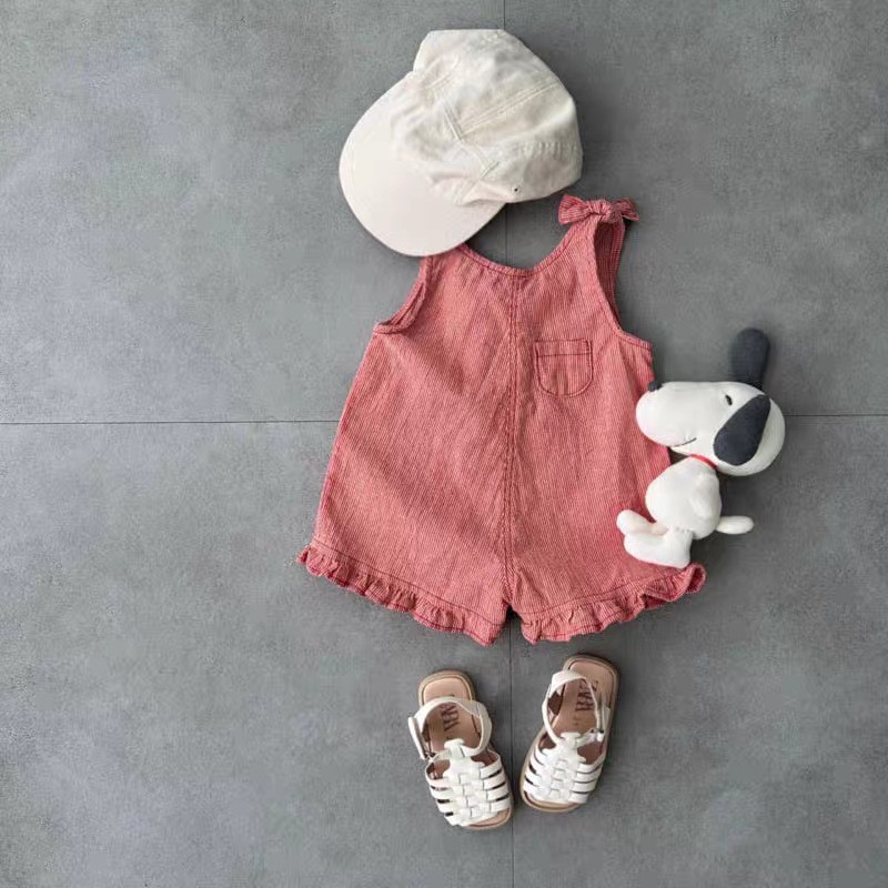 رومبير صيفي للبنات مع مريلة وش - مراجعة Summer Clothing Toddler وسعره